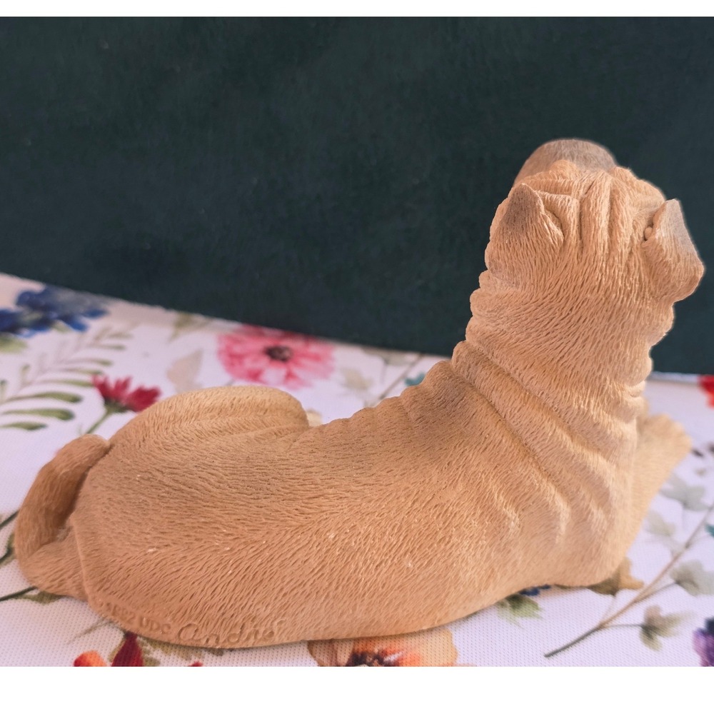 United Design Corp Shar-Pei Figurine Small Tan Fair 1982 Animal Classics Andre - Picture 3 of 8